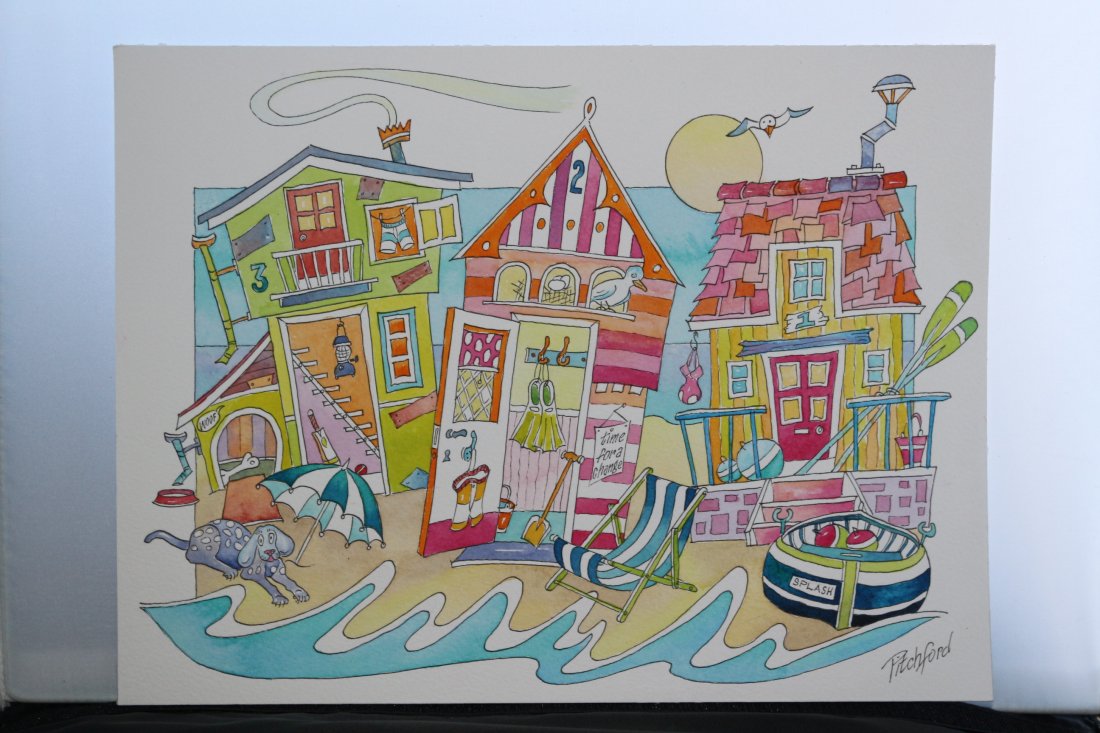 Original Watercolour and Ink by Artist Neil Pitchford (1 of 5)