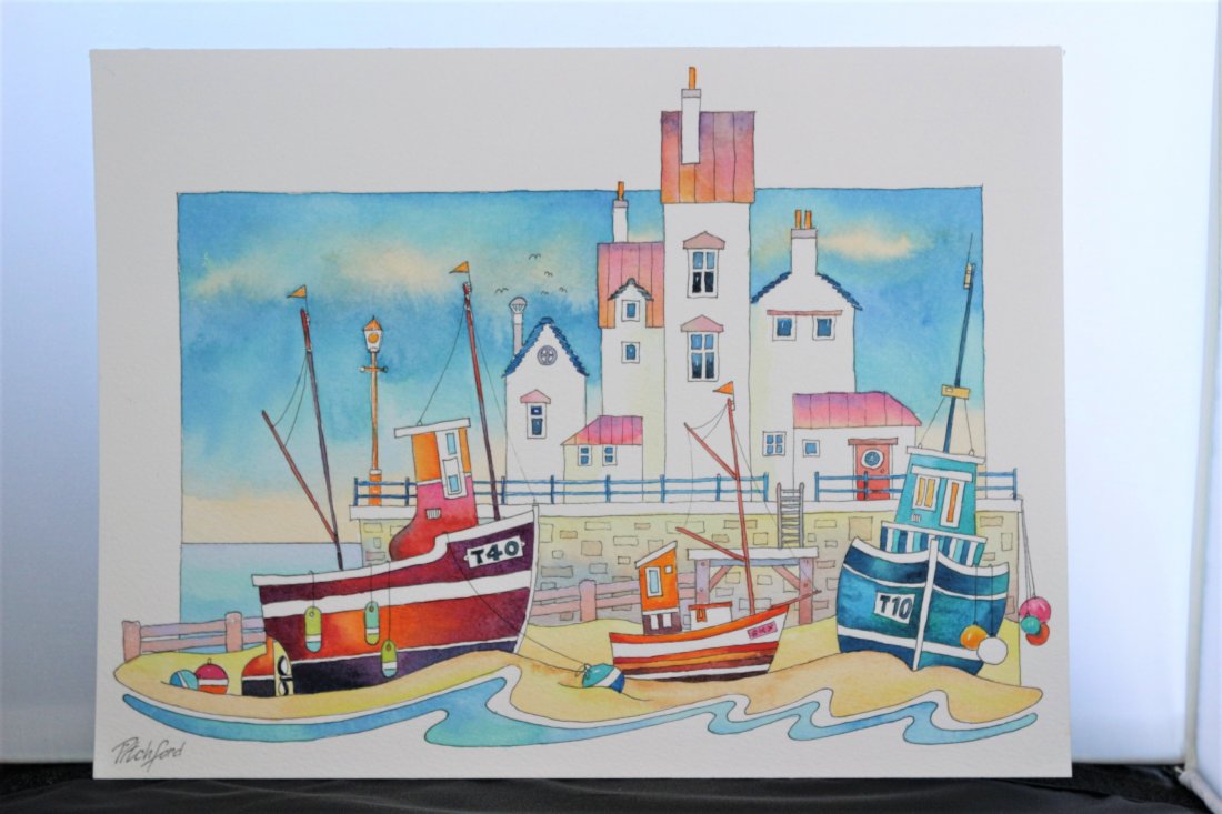 Original Watercolour and Ink by Artist Neil Pitchford (1 of 7)
