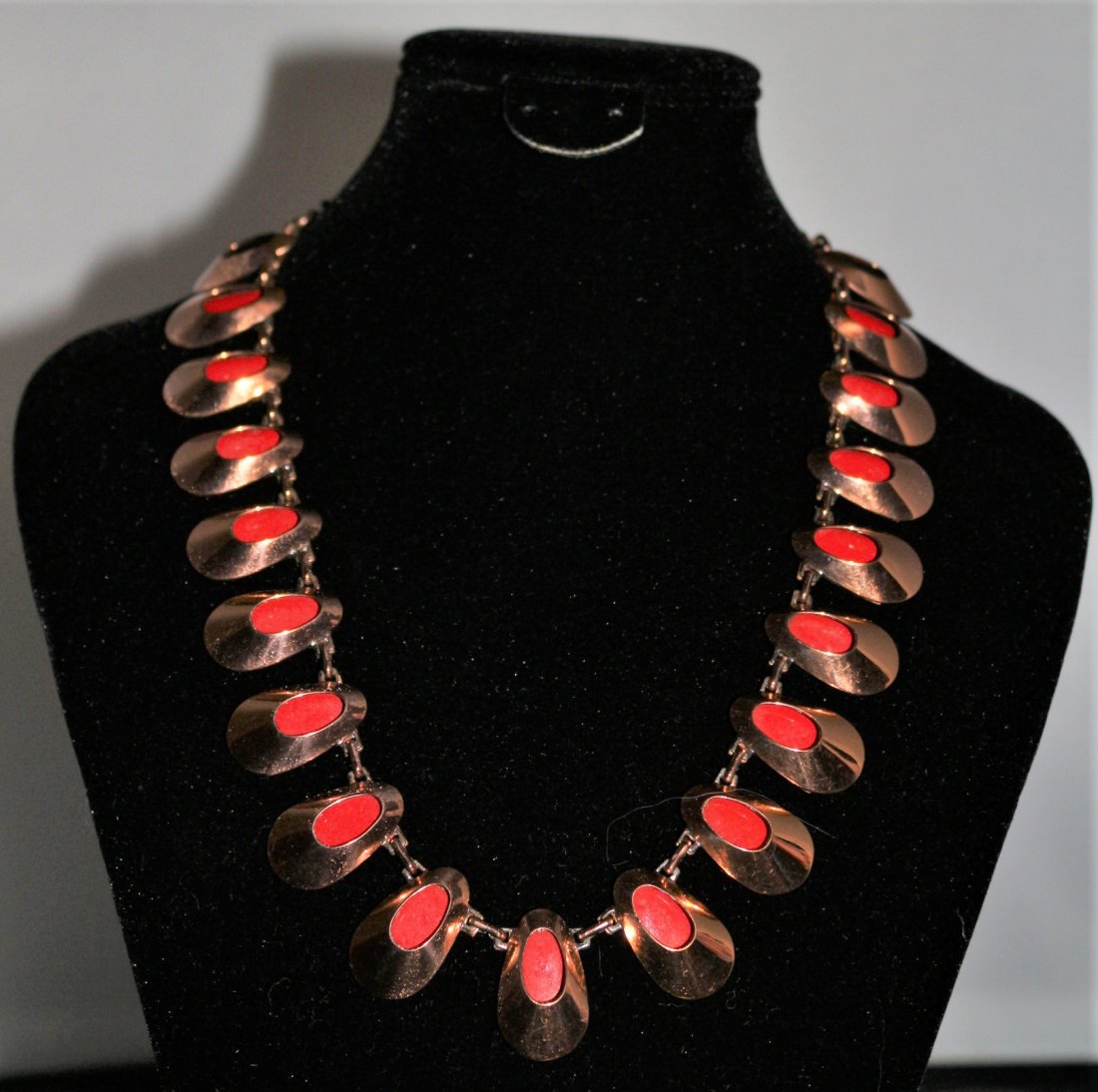 Vintage Matisse Copper and Enamel Necklace (1 of 10)