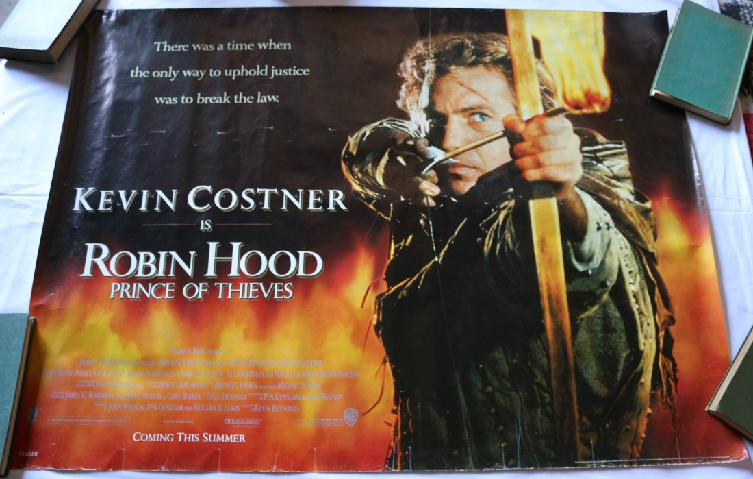 Robin Hood - Prince of Thieves Film Poster - 1991: Film poster for the film - Robin Hood - Prince of Thieves from 1991