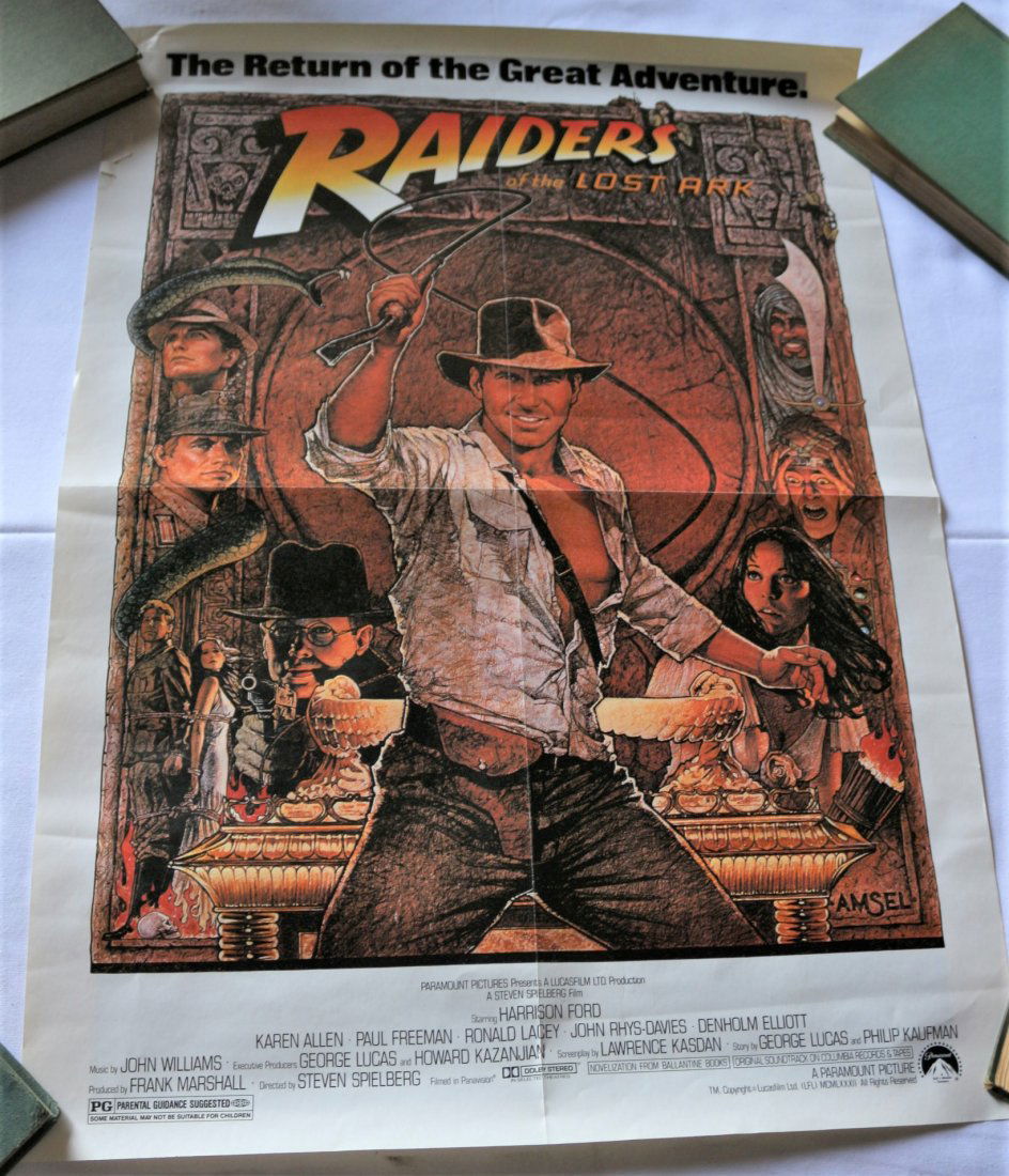 Double Sided Promo Movie Poster - Raiders & Jaws (1 of 8)