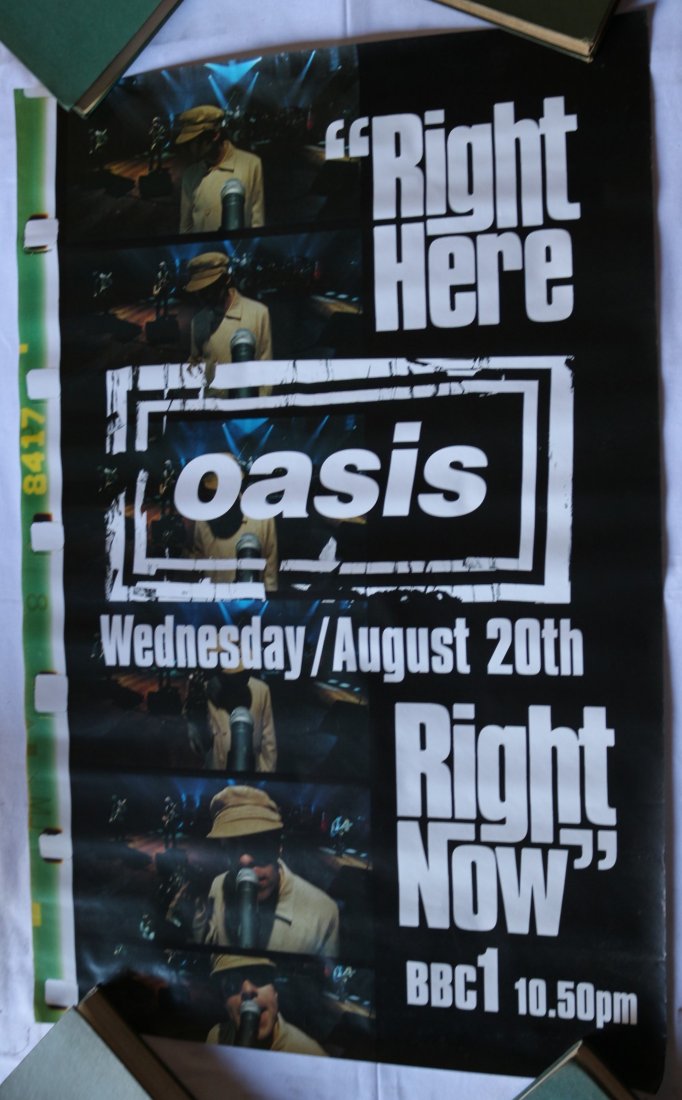 Poster for Oasis Documentary Right Here Right Now 1997 (1 of 7)