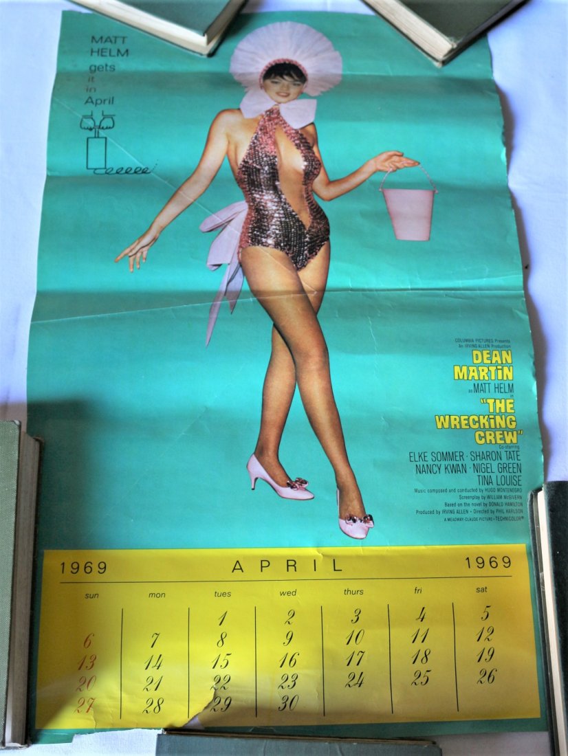 Calendar Promo Poster for movie - The Wrecking Crew: This is a promotional calendar page for the movie - The Wrecking Crew 1969