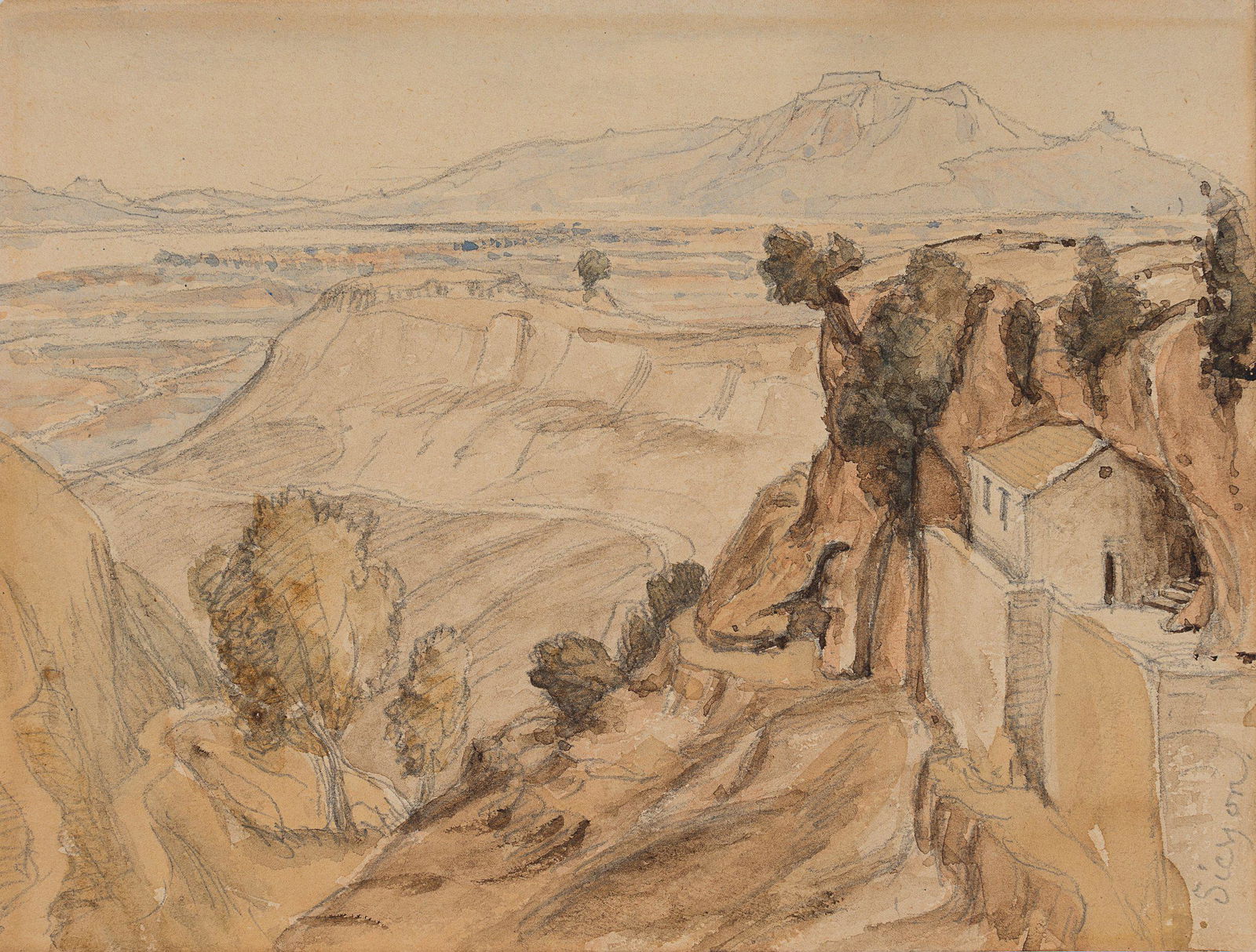 Hermitage in mountains of Sieyon, Greece, 19th c. (1 of 4)