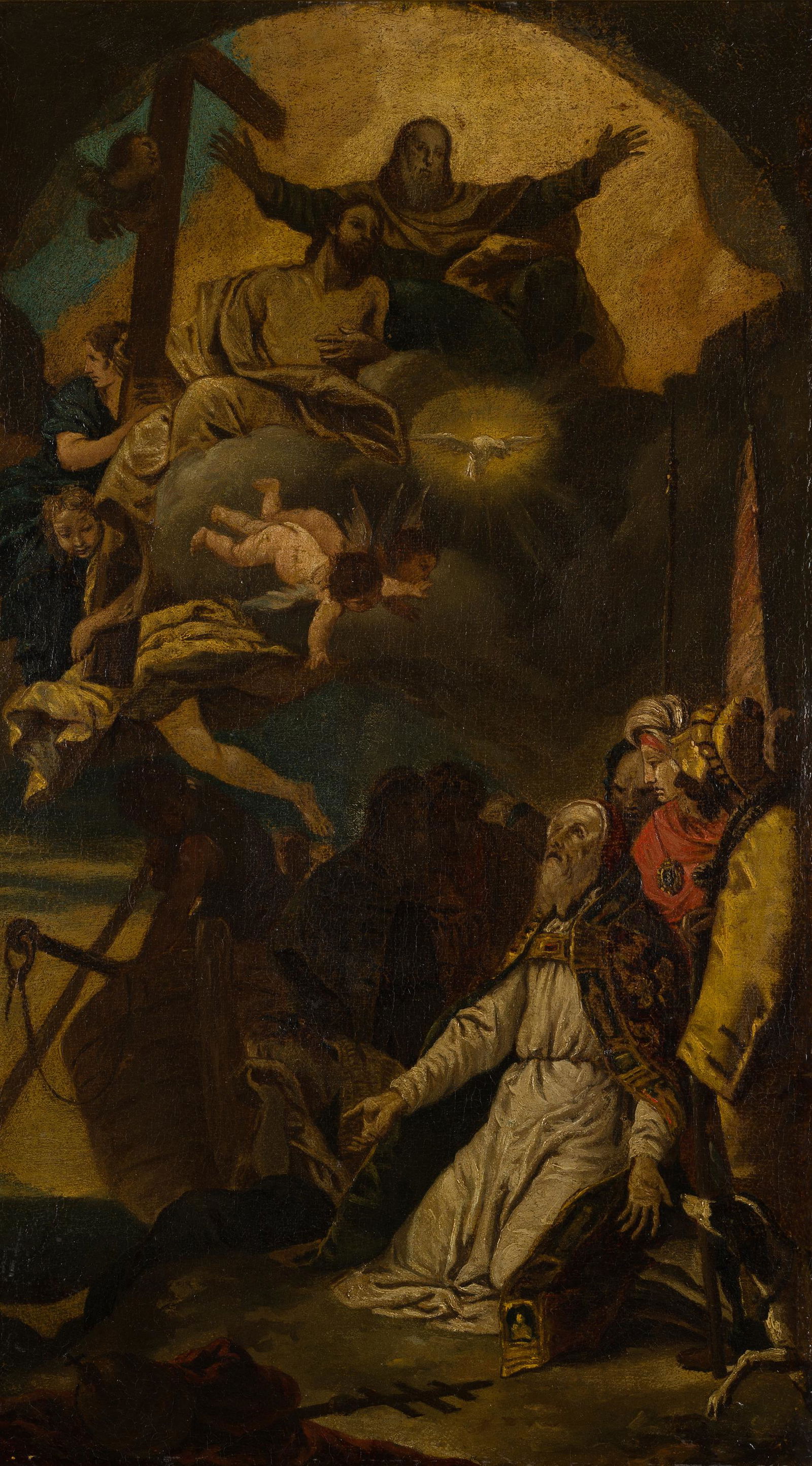 a. TIEPOLO, Worship of Holy Trinity, Pope Clemens, 19th (1 of 5)