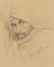 G.MATTINGER, Portrait of an Oriental, c. 1914, Pencil