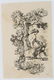 Androgynous faun in rocaille frame, 18th century, - 4