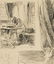 W.LINDENSCHMIT(*1829), Reading monk with cat, 19th - 3