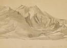 Unknown (19th), View of a volcanic crater, 1848, Pencil