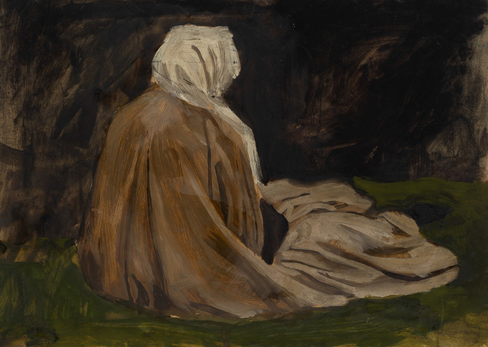 E. GEBHARDT (1838-1925), Figure study, around 1884, Oil (1 of 4)