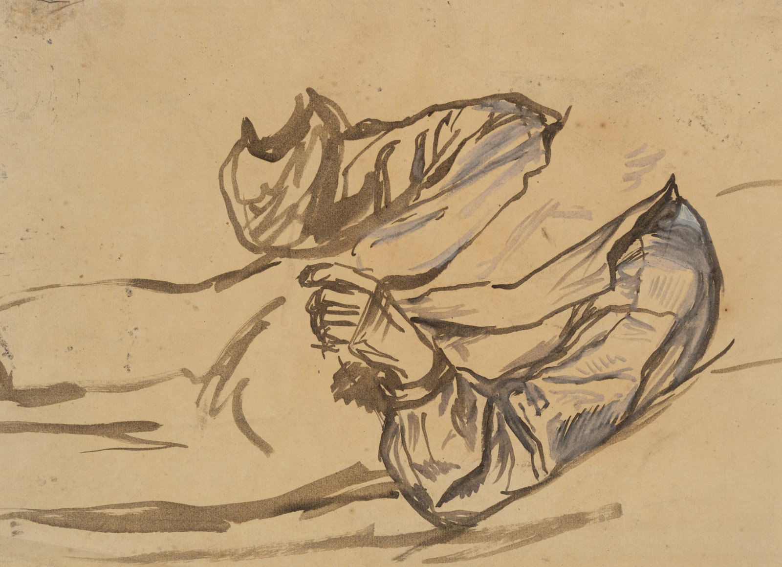 E. GEBHARDT (1838-1925), Study on people with gout, around 1884, Oil (1 of 4)