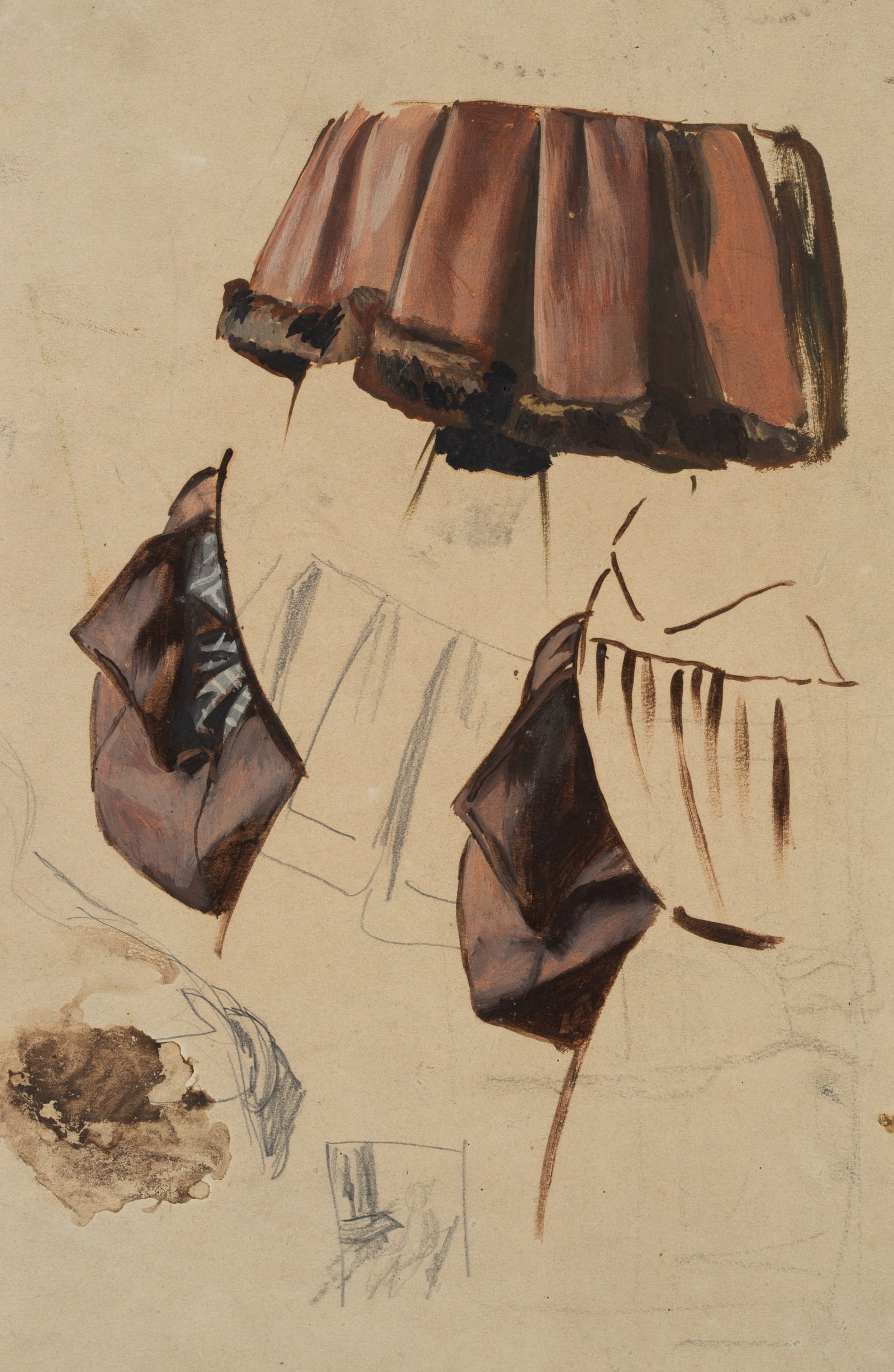 E. GEBHARDT (1838-1925), Costume studies, around 1884, Oil (1 of 5)