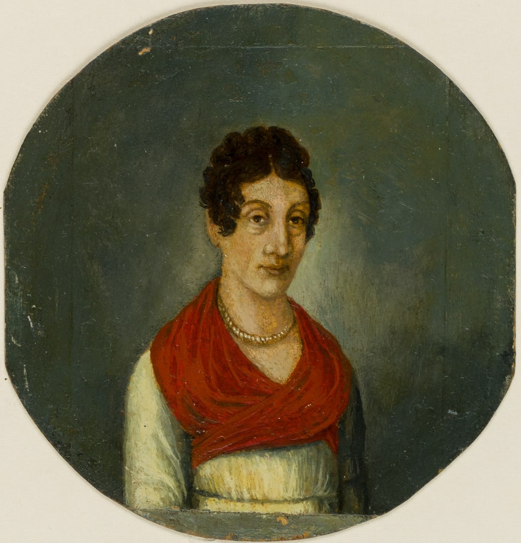 Unknown (19th), Portrait of a Lady, Empire style, around 1800, Oil (1 of 4)