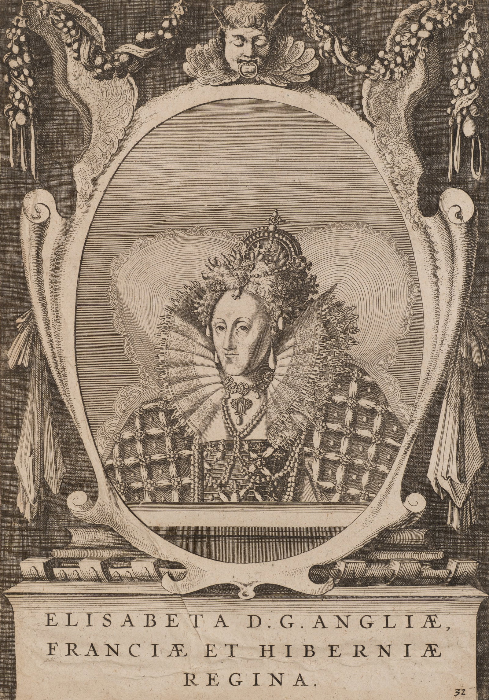 After OLIVER (*1556), Elizabeth I of England, Etching (1 of 5)