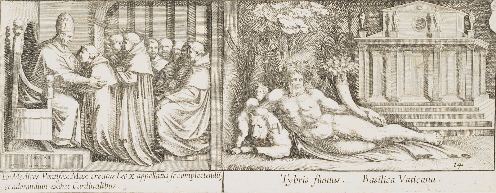 P. BARTOLI (*1635) after RAFFAEL (*1483), after works by Sixtina, around 1663, Etching (1 of 5)