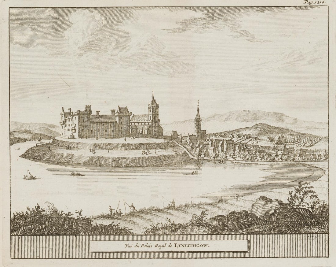 Unknown (19th), Linlithgow Palace, Scotland, Etching (1 of 4)