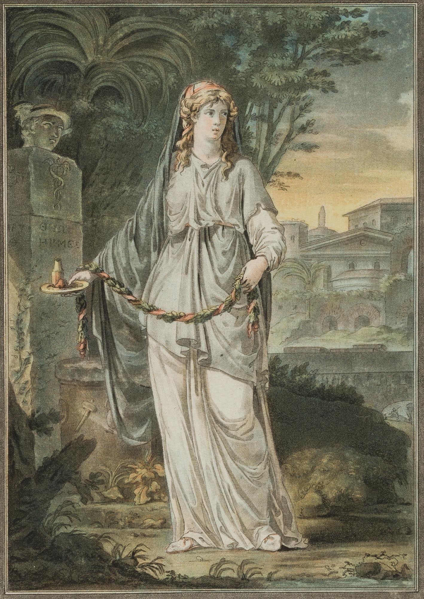 P. ALIX (*1762) after CHÉRY (*1759), Cephise, from 'Andromache', Aquatint (1 of 4)
