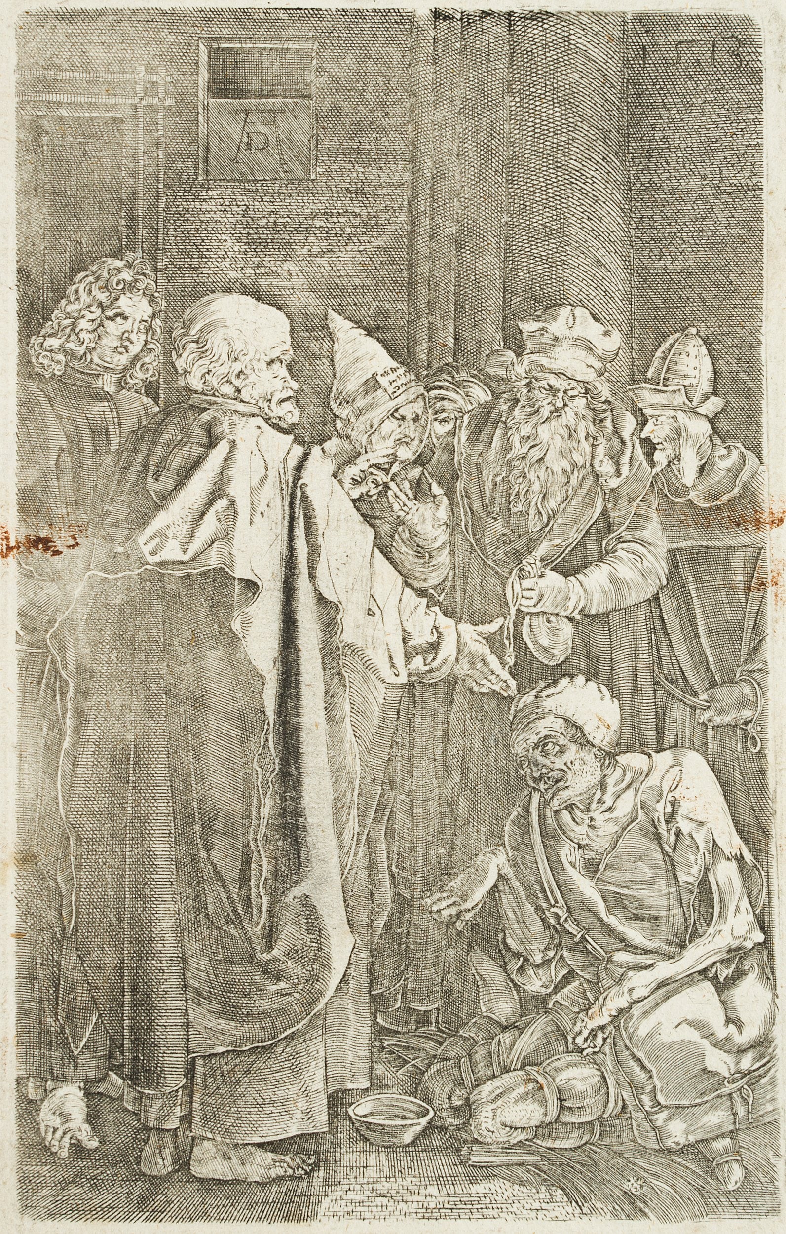 Bundele (19th) after DÜRER (*1471), Peter and John, Copper engraving (1 of 3)