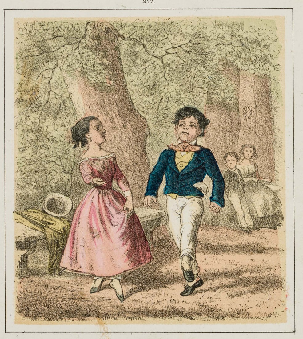 T. HOSEMANN (1807-1875), The Little Cavalier, Welcome, around 1849, Lithography (1 of 4)