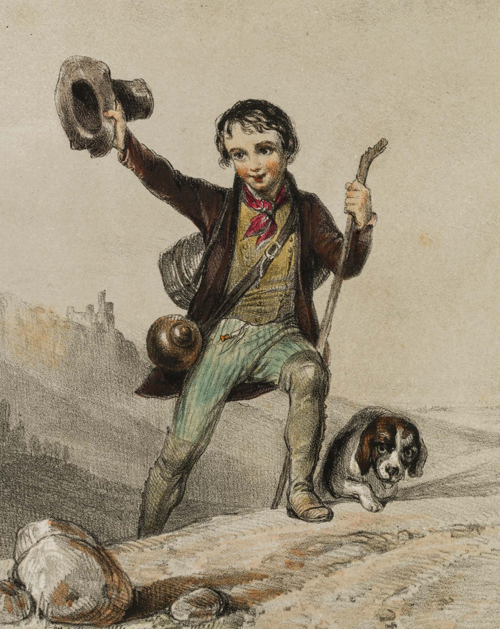 T. HOSEMANN (1807-1875), The Return of a Savoyard Boy, Lithography (1 of 4)