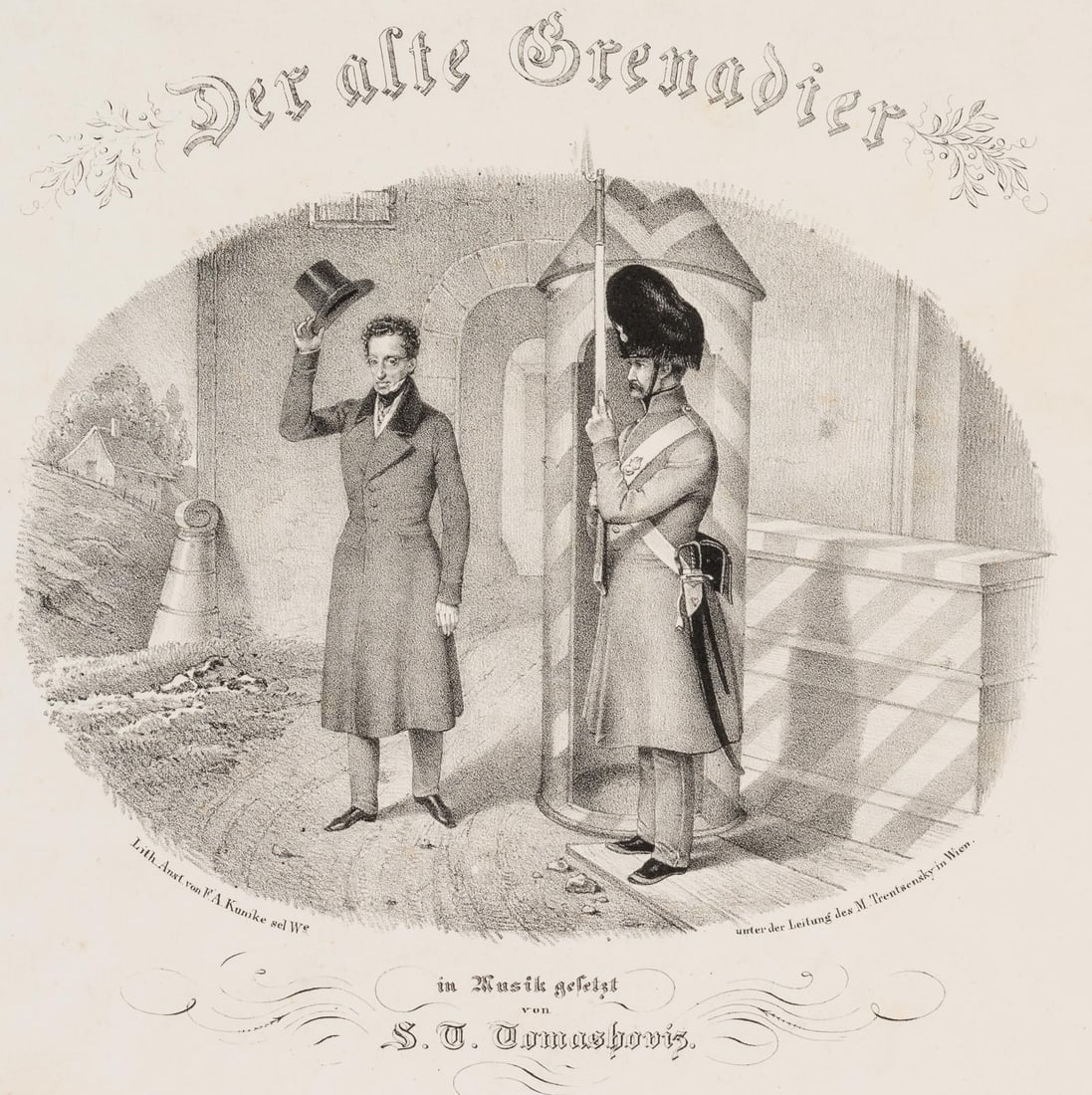 A. KUNIKE (1777-1838), The Old Grenadier, Lithography (1 of 4)