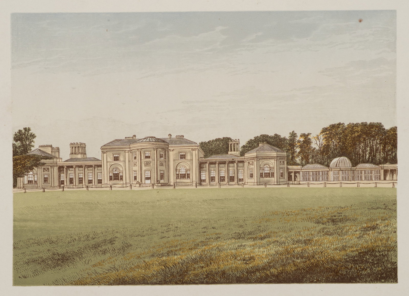 A. LYDON (1836-1917), Heaton Park. Mansion, around 1880, Color Wood Engraving (1 of 5)