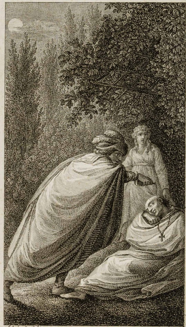 C. GRÜNLER (*1761) after SCHUBERT (*1761), Don’t you know who I am, my father!, Etching (1 of 4)