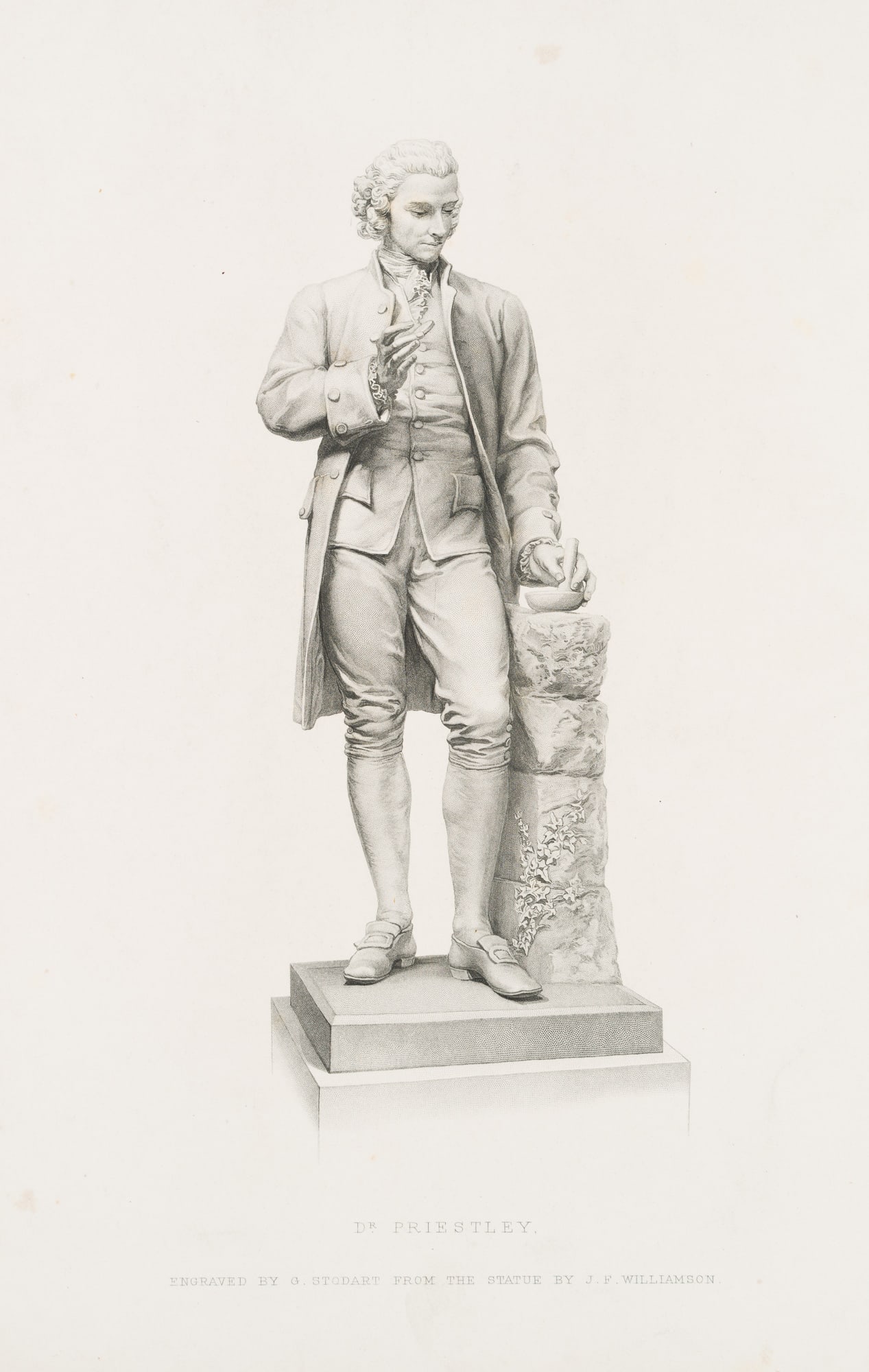 G. STODART (19th), Portrait of Joseph Priestley, 1874, Stipple engraving (1 of 4)