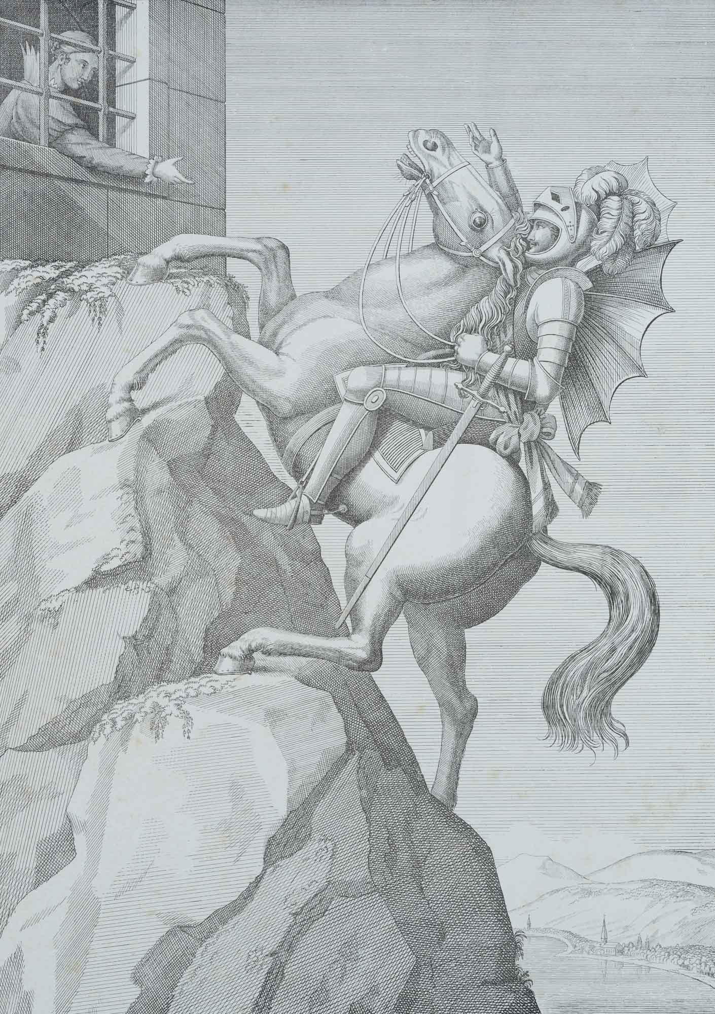 J. PEROUX (*1771) after VOGT (*1756), The Devil’s Ladder, from *Rhineland Pictures*, Lithography (1 of 4)