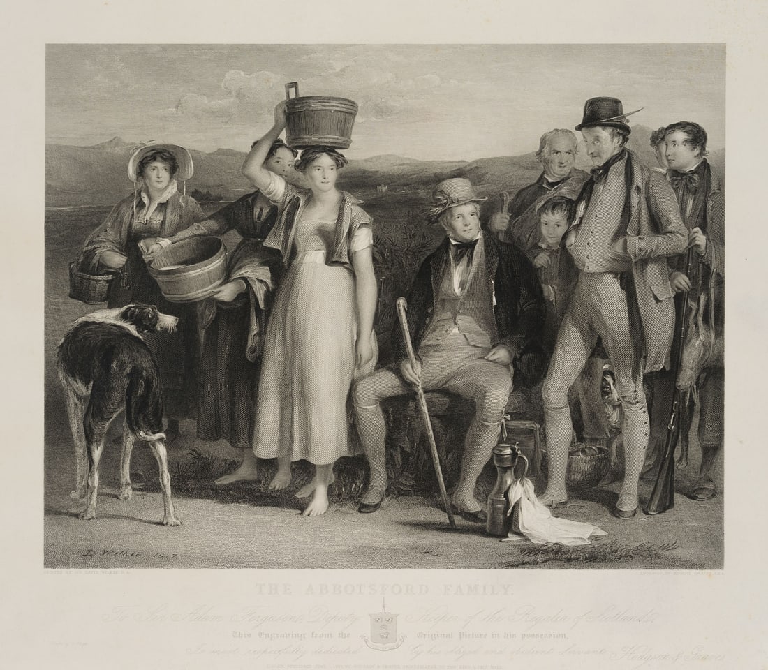 R. GRAVES (*1798) after WILKIE (*1785), The Abbotsford Family, 1837, Steel engraving (1 of 4)
