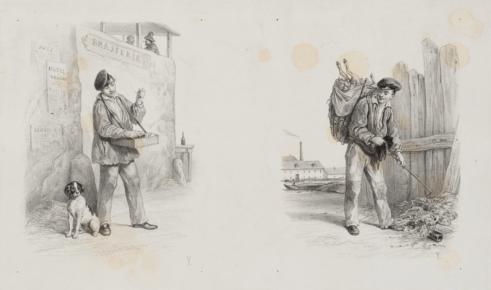 YVES (19th), 19th-century urban scenes, 1855, Lithography (1 of 5)