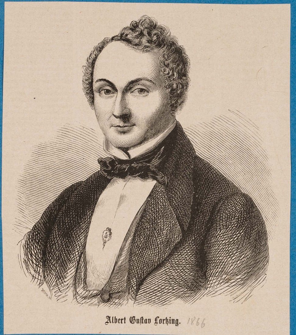 Unknown (19th), Portrait of Albert Lortzing, 1866, Woodcut (1 of 4)