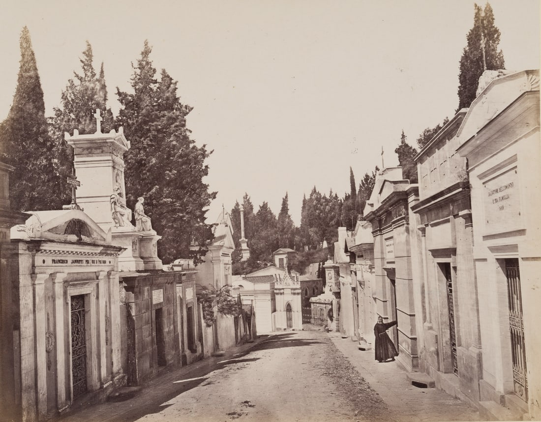 FRATELLI ALINARI (19th) Circle, Campo Santo in Naples, around 1880, albumen paper print (1 of 4)