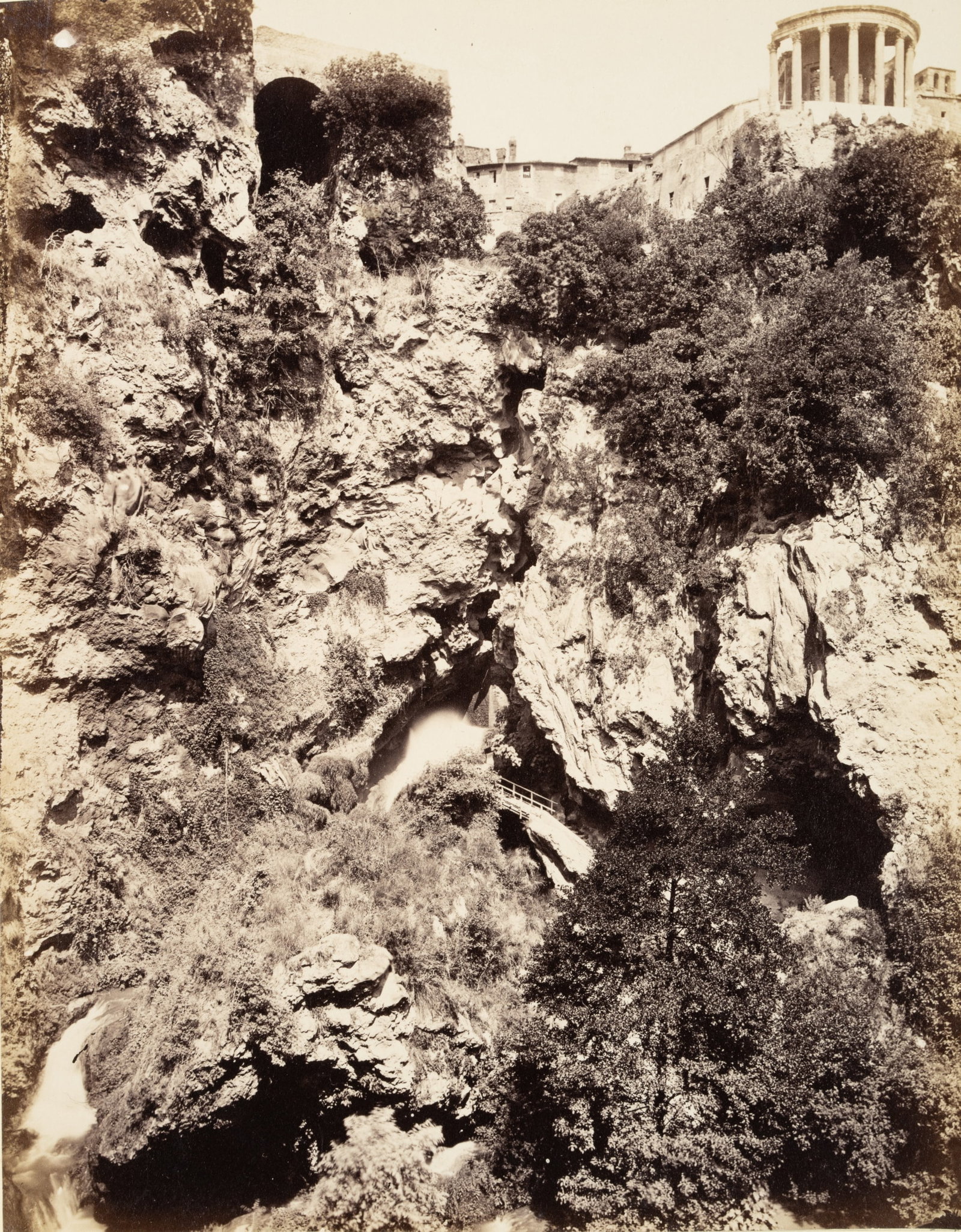 FRATELLI ALINARI (19th) Circle, Tivoli with the Temple of Vesta, around 1880, albumen paper print (1 of 5)