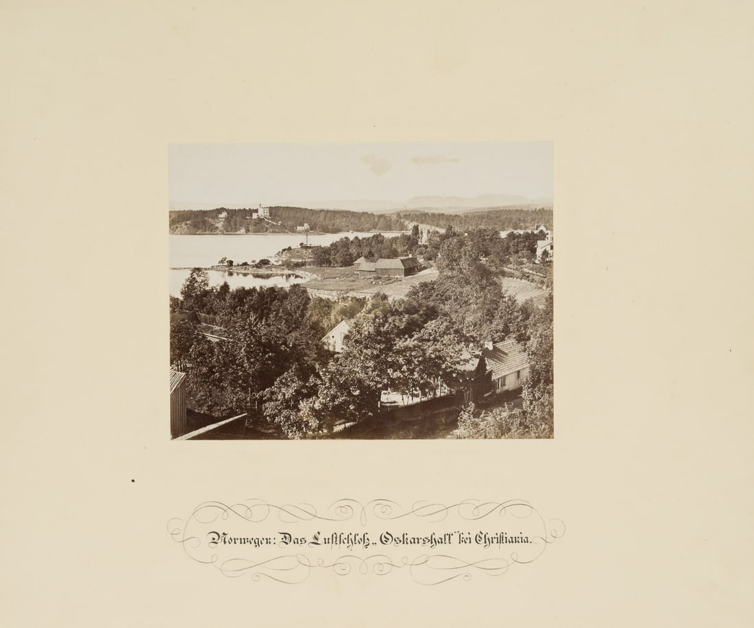 FRATELLI ALINARI (19th) Circle, Oskarshall Pleasure Palace, around 1880, albumen paper print (1 of 4)
