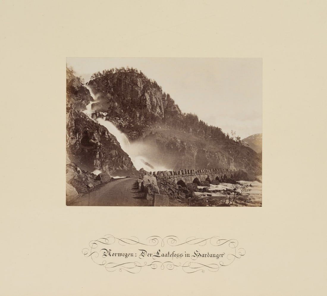 FRATELLI ALINARI (19th) Circle, Laatefoss in Hardanger, around 1880, albumen paper print (1 of 4)