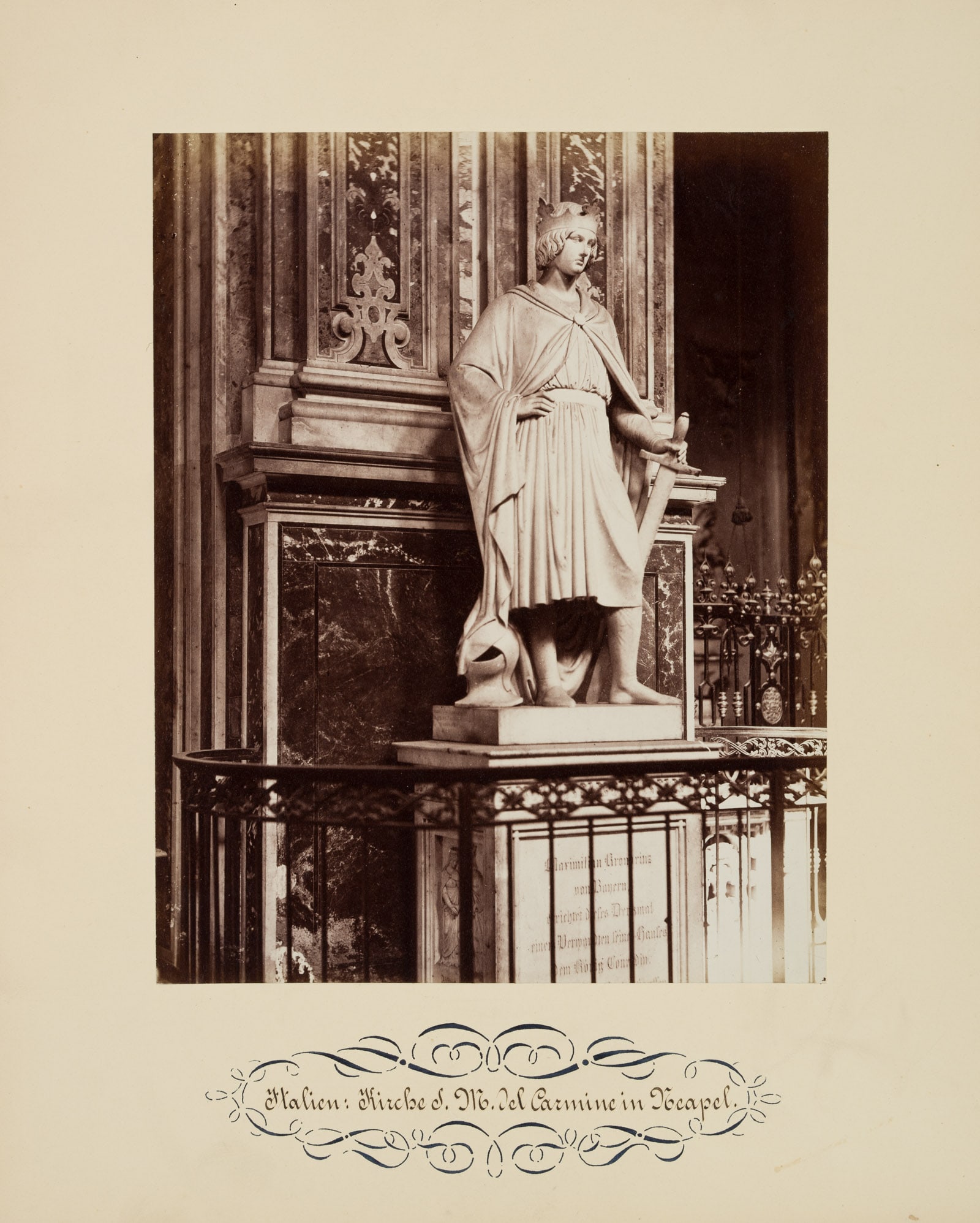 G. SOMMER (1834-1914), Santa Maria del Carmine Maggiore, around 1880, albumen paper print (1 of 4)