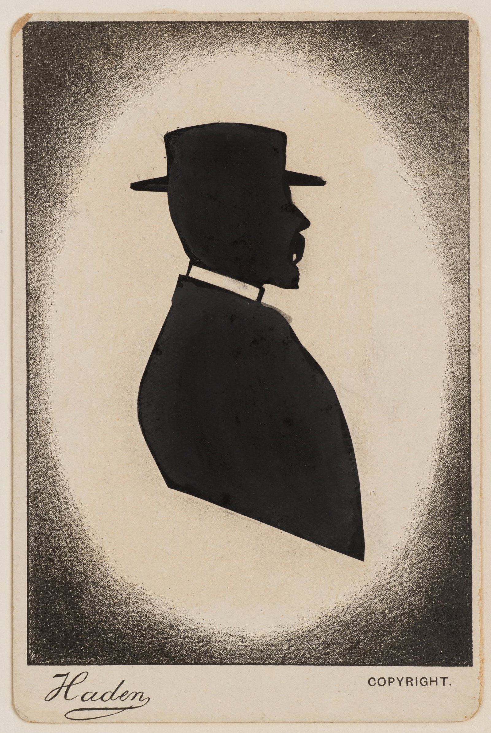 Unknown (19th), Mr Chamberlayne, around 1894, Silhouette (1 of 5)