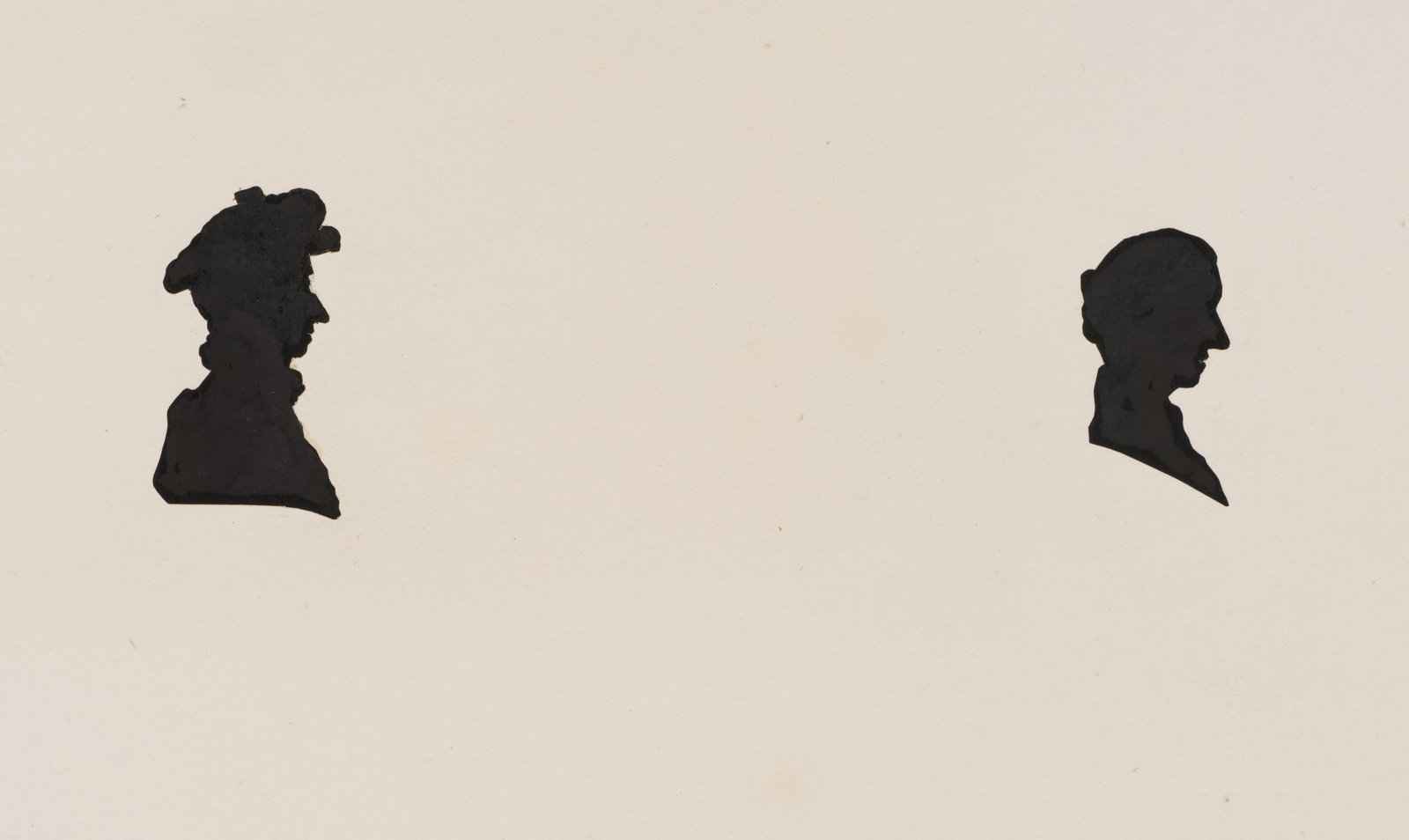 Unknown (19th), Mr and Mrs Mitchell, Double Portrait, Silhouette (1 of 5)