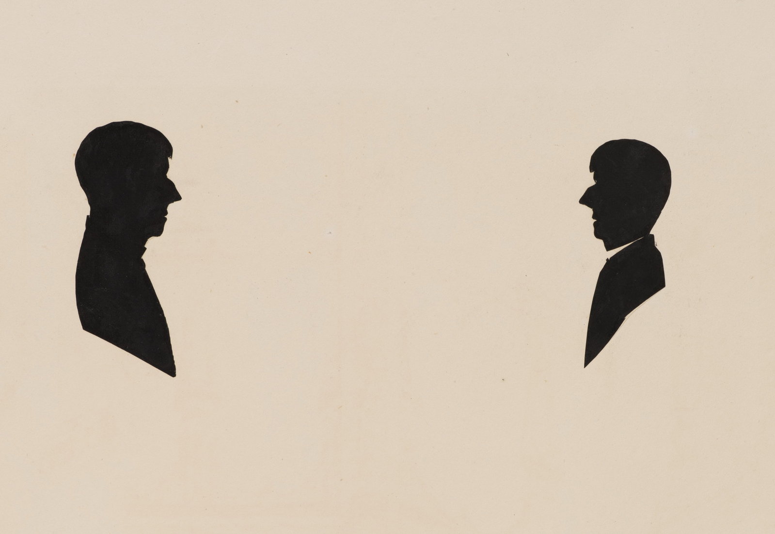 Unknown (19th), Two portraits of Aubrey Beardsley, Silhouette (1 of 5)
