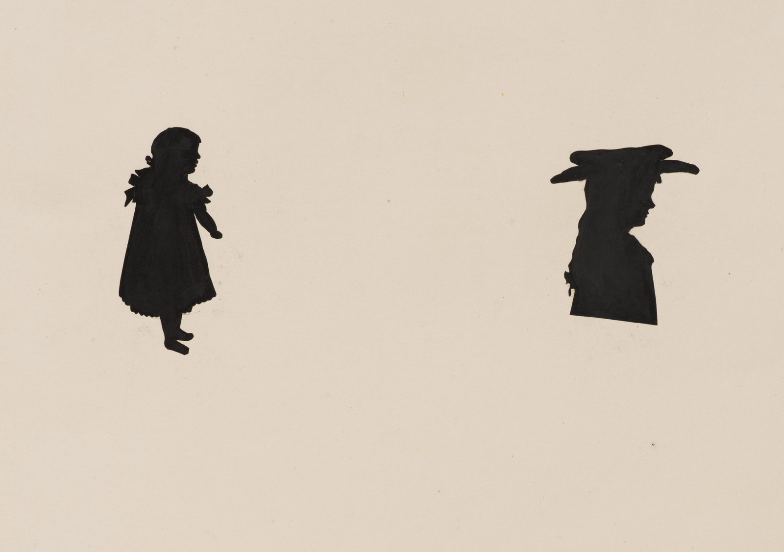 Unknown (19th), Cecily and Eunice Chamberlayne, Silhouette (1 of 5)