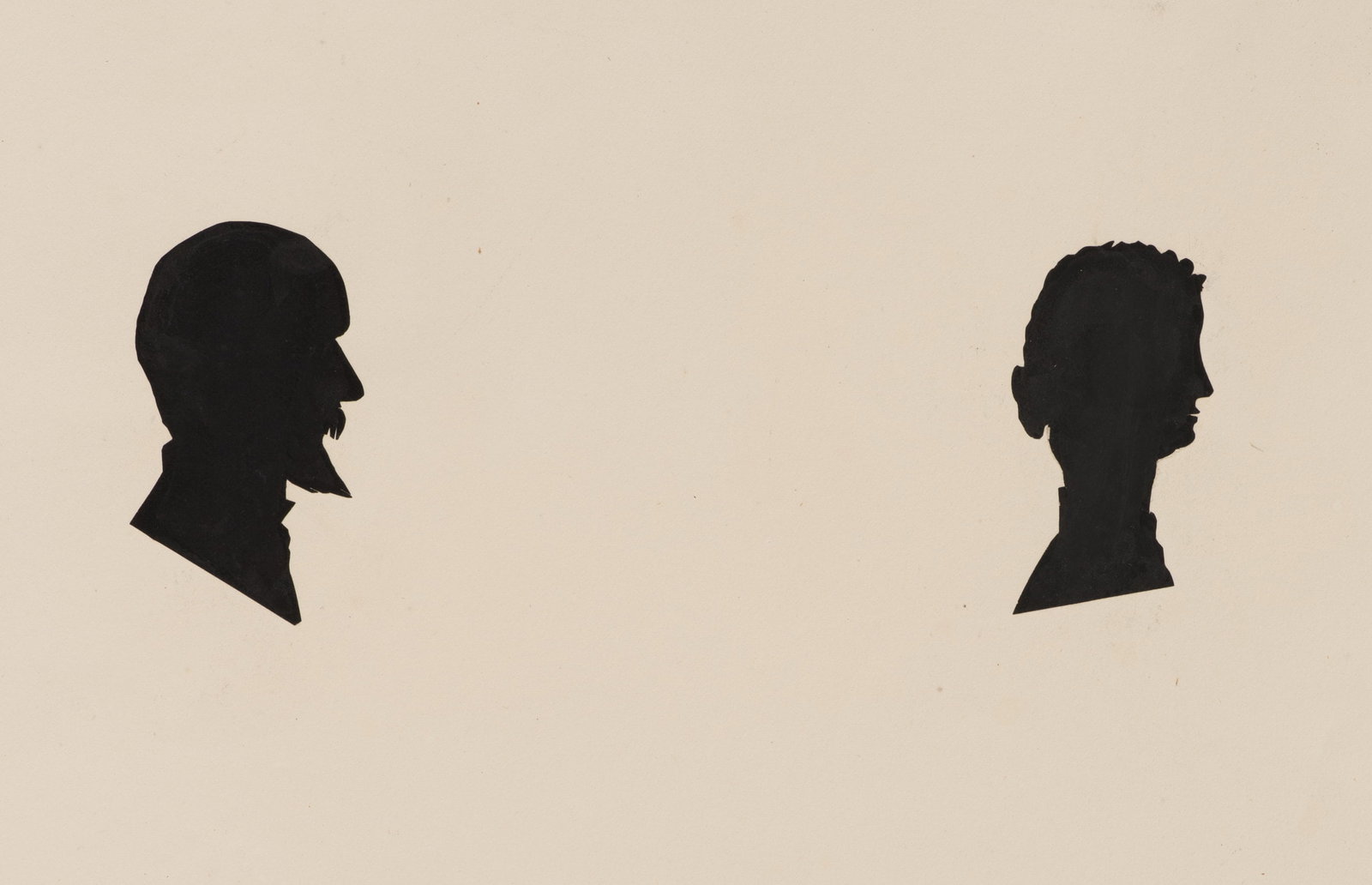 Unknown (19th), Mr and Mrs Chamberlayne, Silhouette (1 of 5)