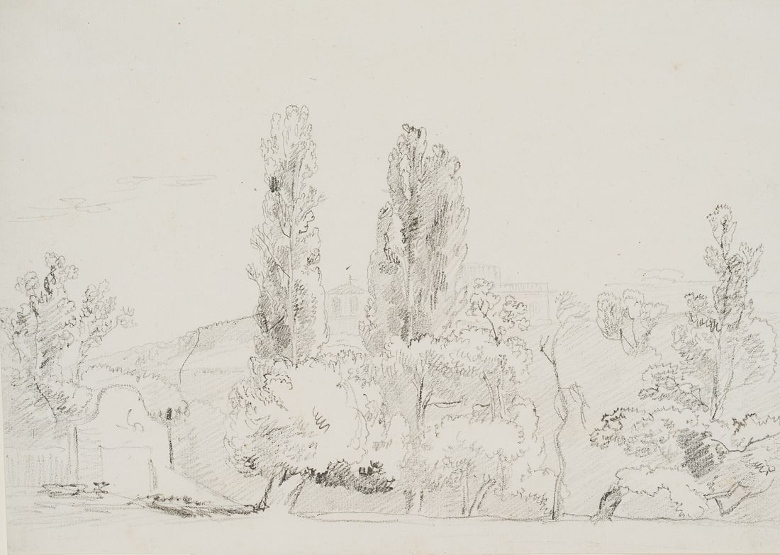 J. ROHDEN (1778-1868), Italian landscape, Pencil (1 of 5)