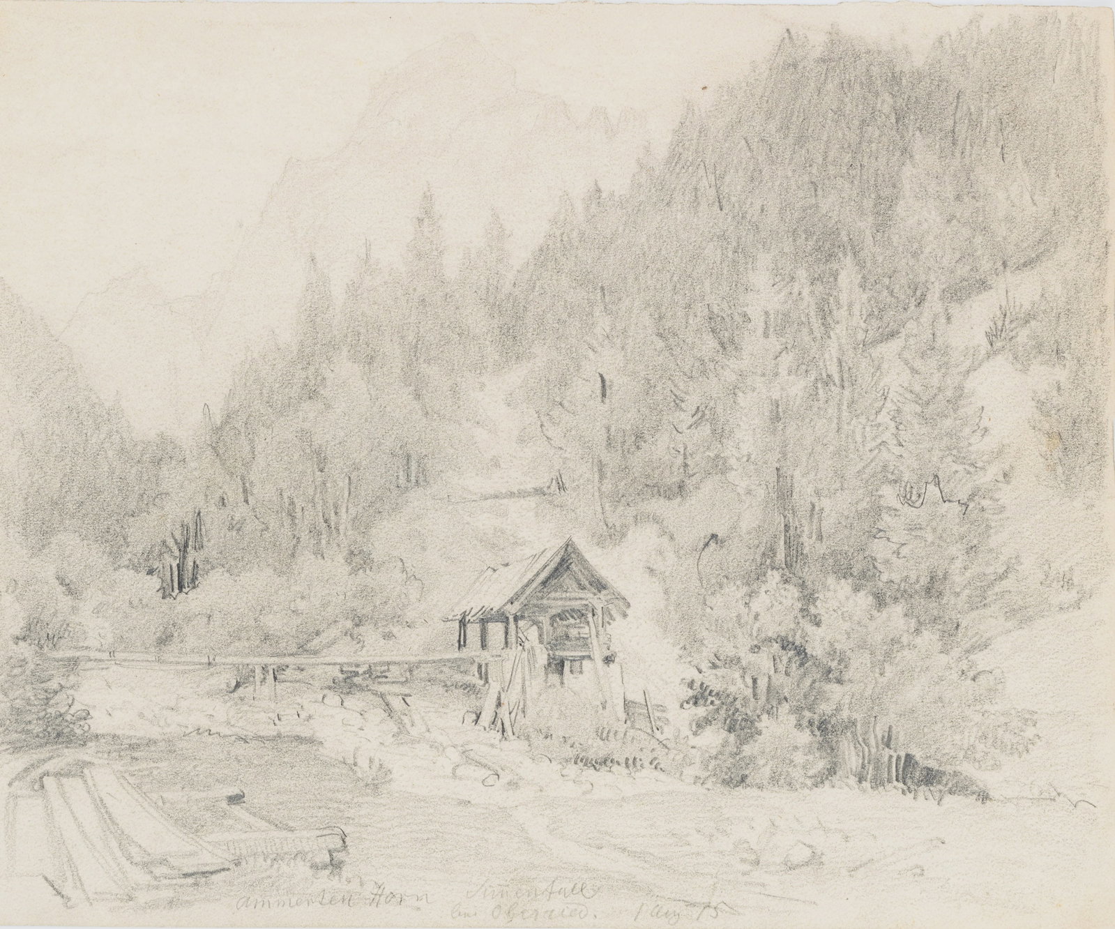 Unknown (19th), Ammertenhorn, 1875, Pencil (1 of 5)