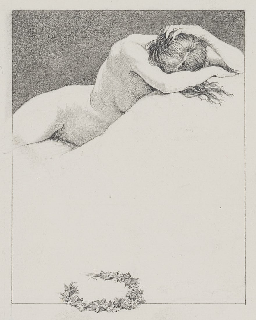 C. WALTHER (1880-1954), Sleeping IV, Pencil (1 of 3)