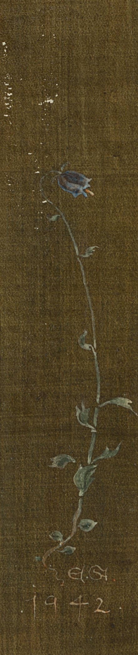 E. STEPPES (1873-1968), Small bellflower, 1942, Watercolor (1 of 7)