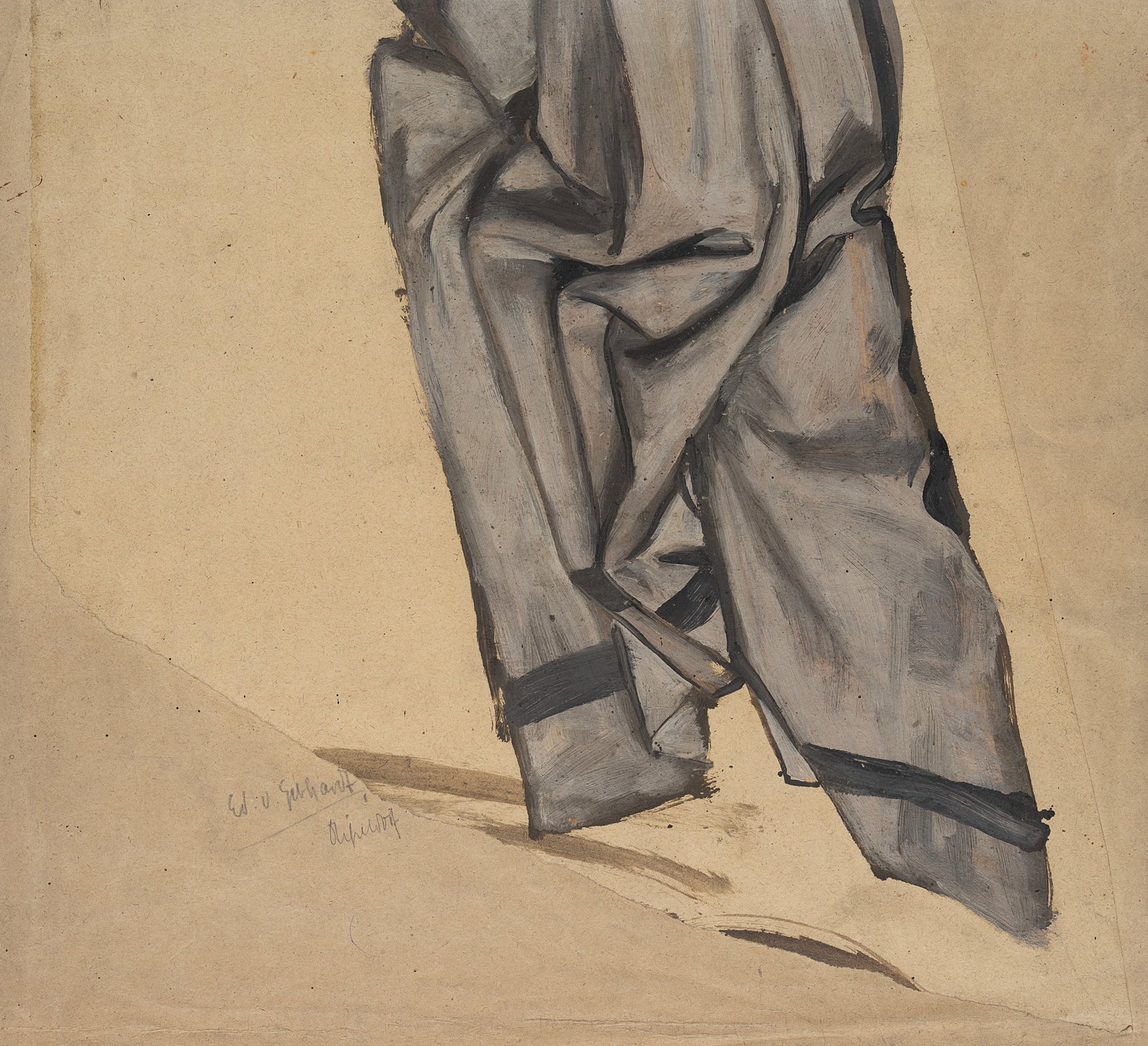 E. GEBHARDT (1838-1925), Costume study, around 1884, Oil (1 of 4)