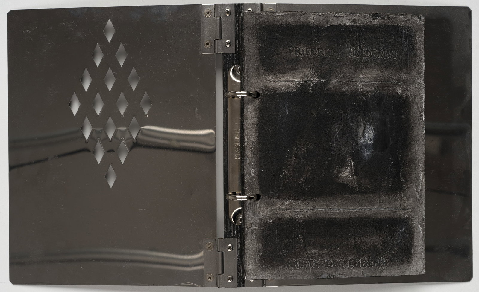 H. HATRY (*1965), Book art object: Half a Life. Friedrich Hölderlin, 2002, Oil (1 of 8)
