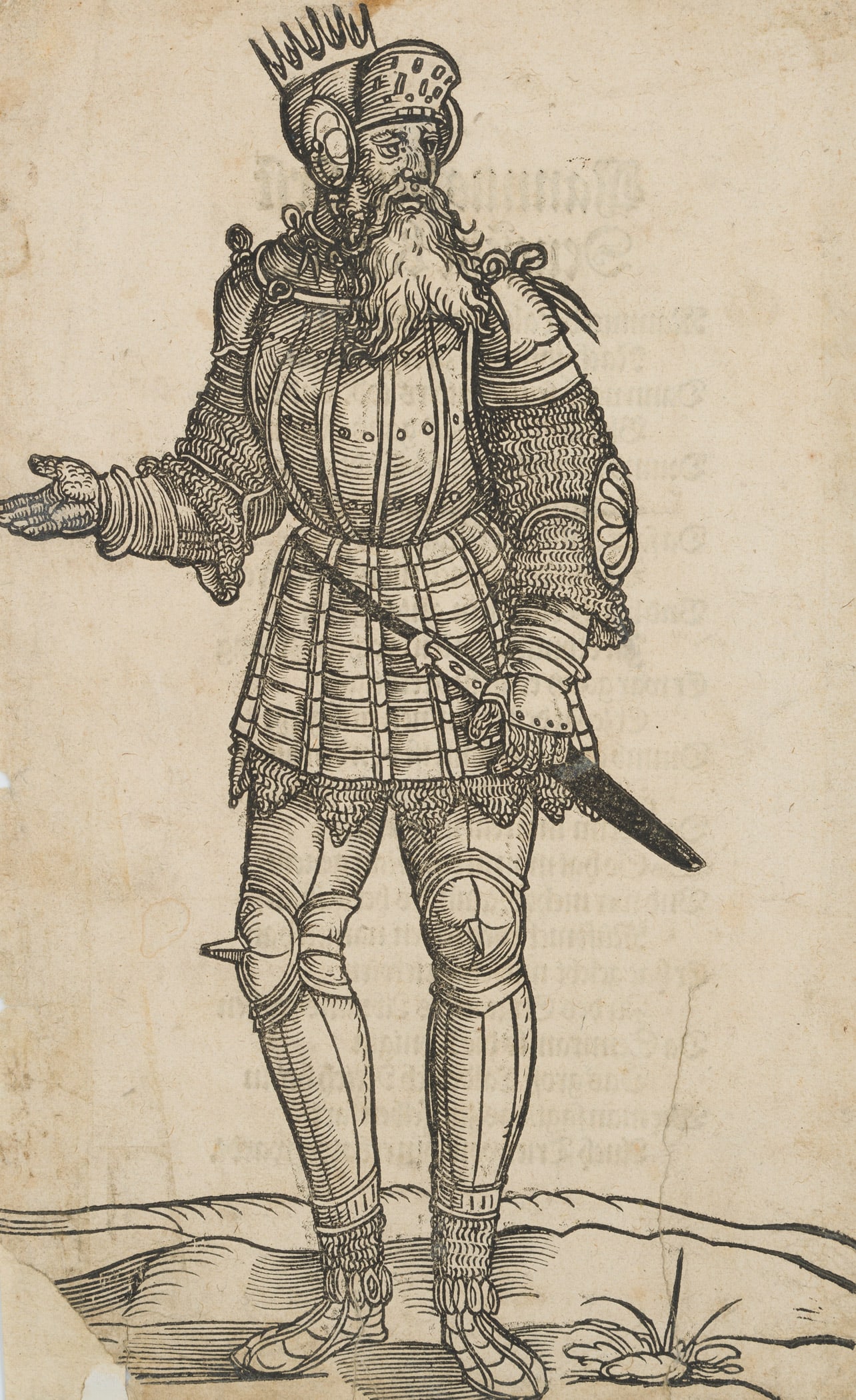 Unknown (16th), Wygewon, King of the Low Germans, 1543, Woodcut: Unknown (16th century): Wygewon, King of the Low Germans, from the series: Origin of the First Twelve Ancient Kings and Princes of the German Nation, 1543, Woodcut Technique: Woodcut on Paper Stamp: C