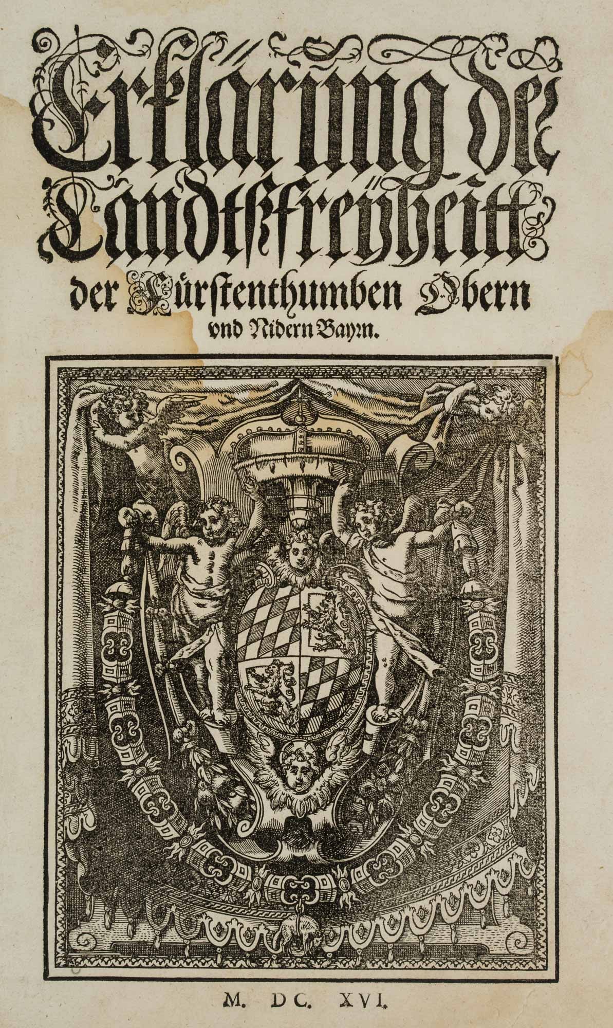 Unknown (17th), Land Law of the Principalities, 1616, Woodcut (1 of 4)